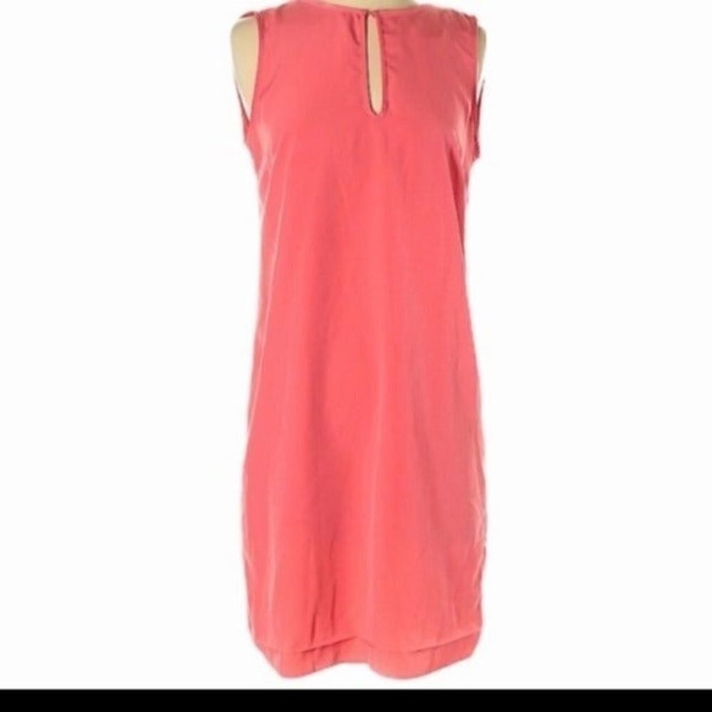 Zara casual dress shift events party women L pink holiday romantic
